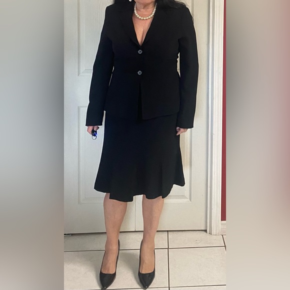 Bianca Nygard Black Blazer and Skirt Set Size 12 - Picture 4 of 13